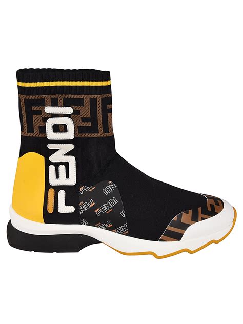 fendi logo sock sneakers|Fendi sock shoes clearance.